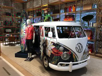 Louis Vuitton's VW camper for a simple brand experience