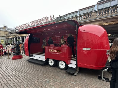 The Good Girl custom Airstream for Carolina Herrera at Covent Garden