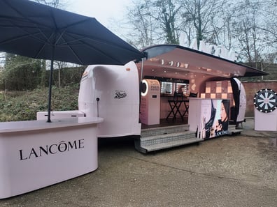 A branded promotional Airstream for Lancome