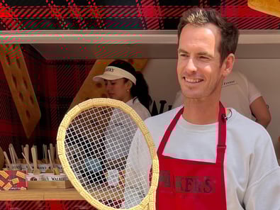 Andy Murray for Walker's shortbread buscuits.