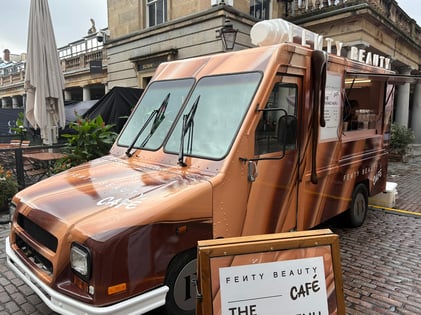 An American truck for Fenty in Covent Garden.