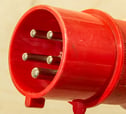 red 3 phase plug
