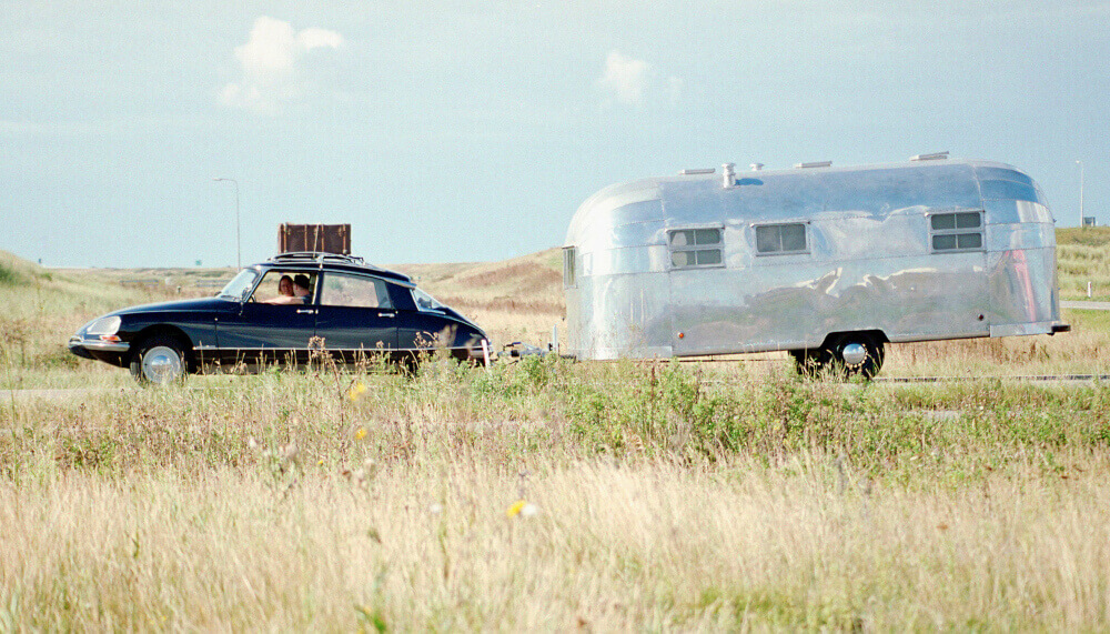 A car pulling a classic Airstream trailer, showing its heritage as an American icon.
