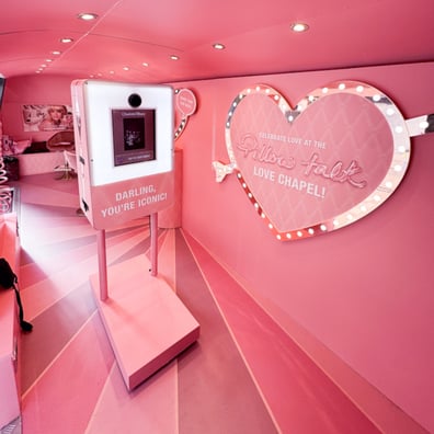 A photo op moment as part of Charlotte Tilbury's immersive experiences.