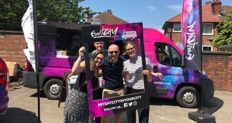 Guests have fun at the Event City promotional campaign.