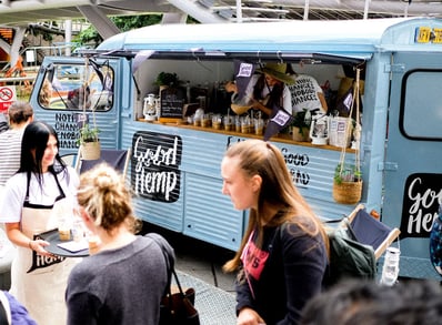 Good Hemp's mobile sampling van.