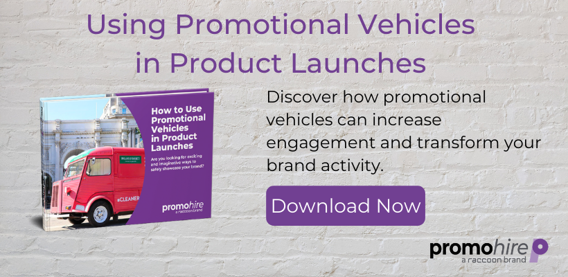 Using promotional vehicles in product launches