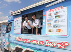 British airways seasonal getaway campaign using ice cream van 
