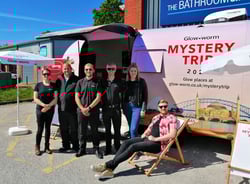 Glow worm nationwide tour using branded Airstream trailer