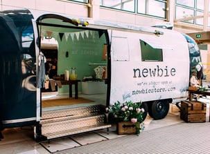 Newbie branded airstream for mobile retail activity