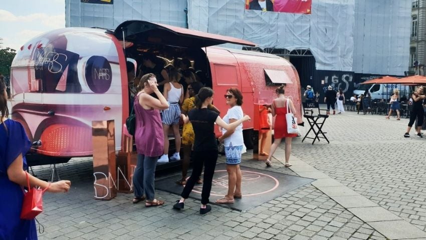Nars beauty campaign with Airstream hire