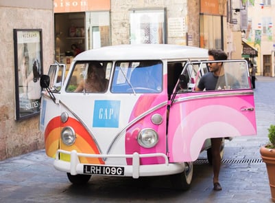 The GAP campervan hire, on the road
