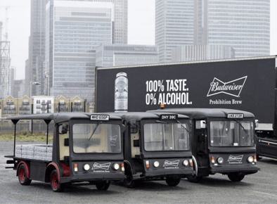 Budweiser branded promotional milk float hires