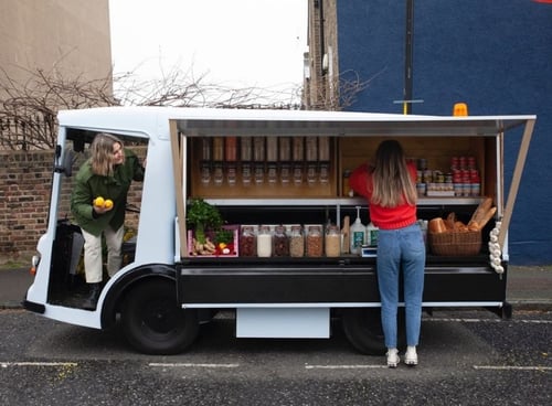 Getting out to doorsteps and the local area in an electric milk float