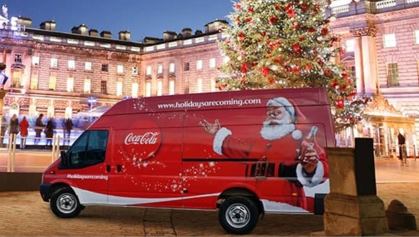 Coca-Cola branded support van hire