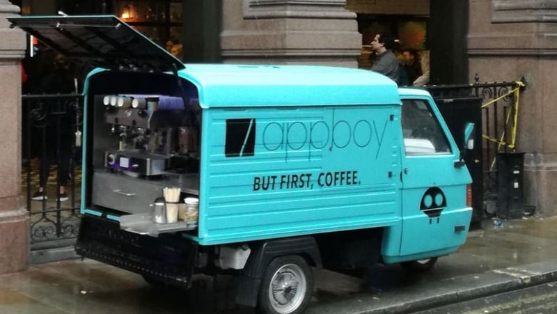 Appboy Piaggio Ape hire for brand activation campaign