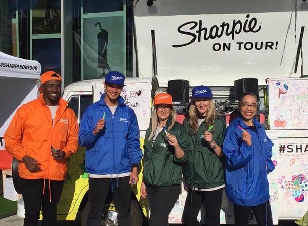 Sharpie On Tour promotional team