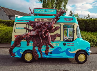 Netflix Stranger Things launch ice cream van hire