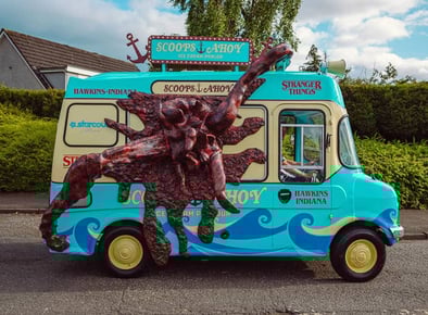 Netflix Stranger Things launch ice cream van hire