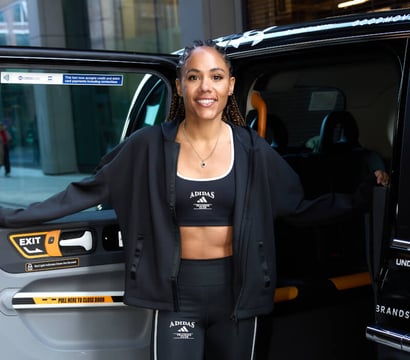 Alex Scott for the M&S active wear campaign.