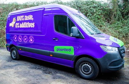 The Planted eco-friendly catering van
