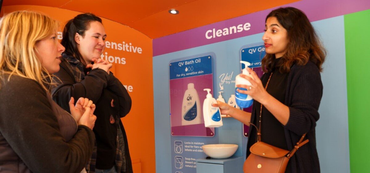 QV Skincare Airstream - Education