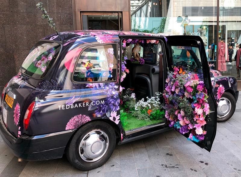 Promotional Vehicle Campaign_Ted Baker Botanical Taxi 