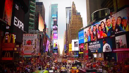 New York Times Square adverts
