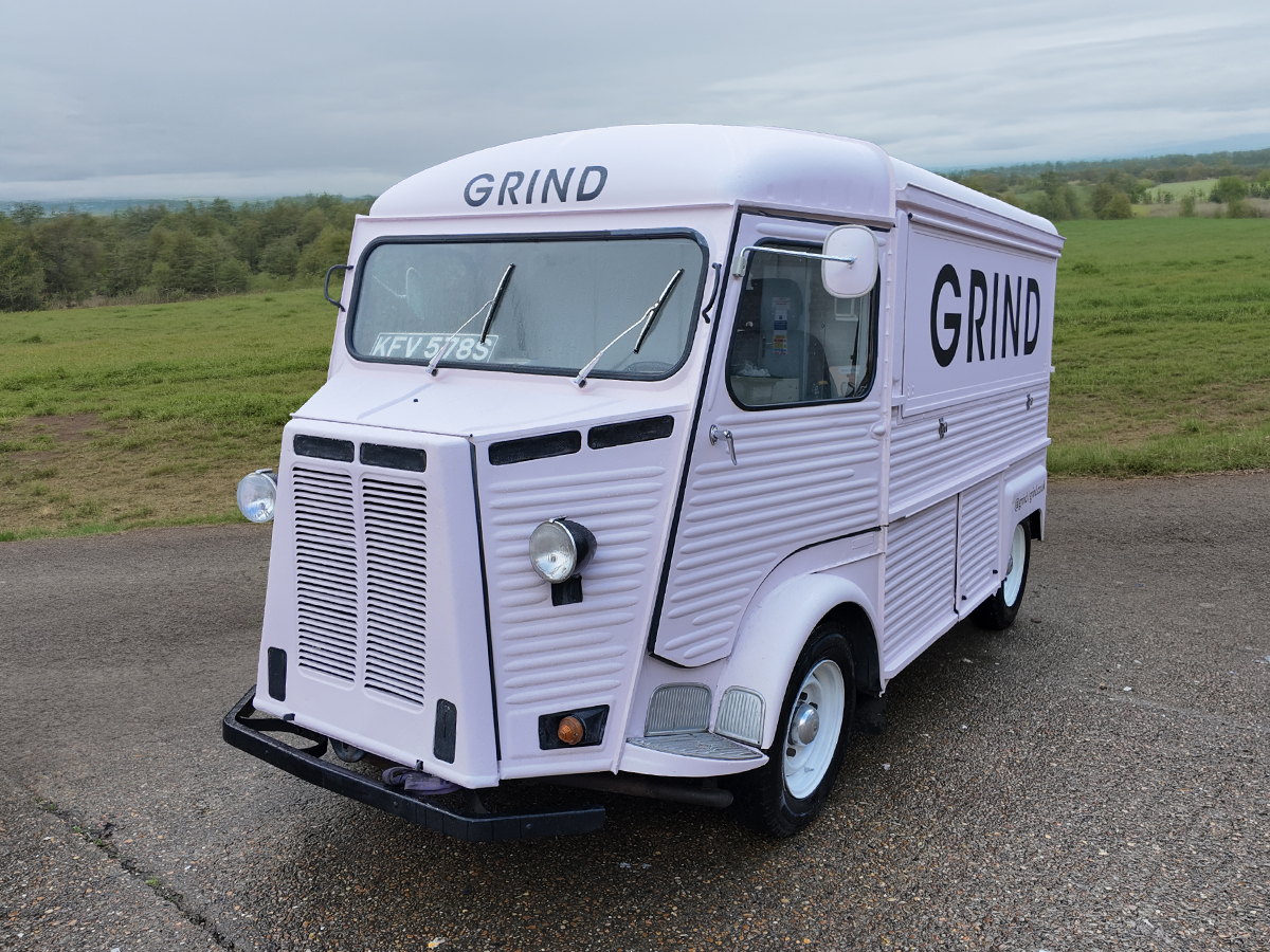A Grind Citroen H Van, with the front cab or 'nose' that was loved throughout history.