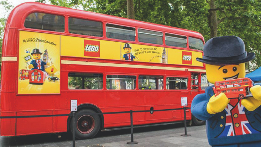 Lego Routemaster bus hire for brand activation