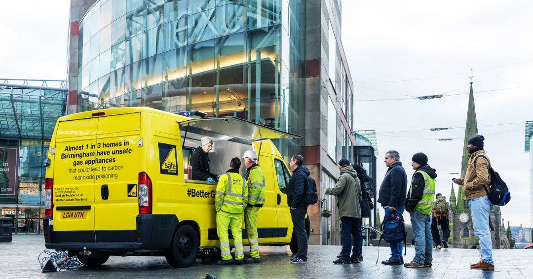 catering gas safe yellow van hire power